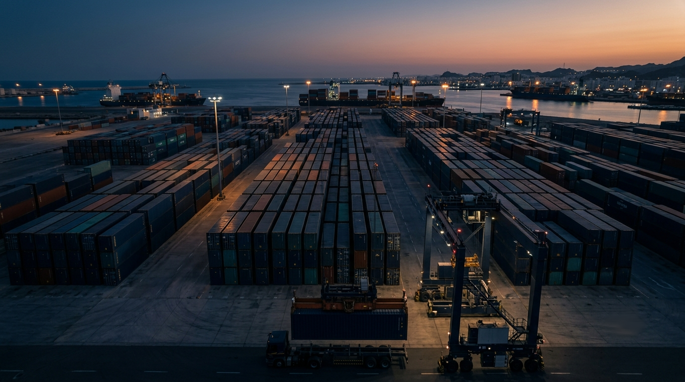 Container shipments via our global hubs