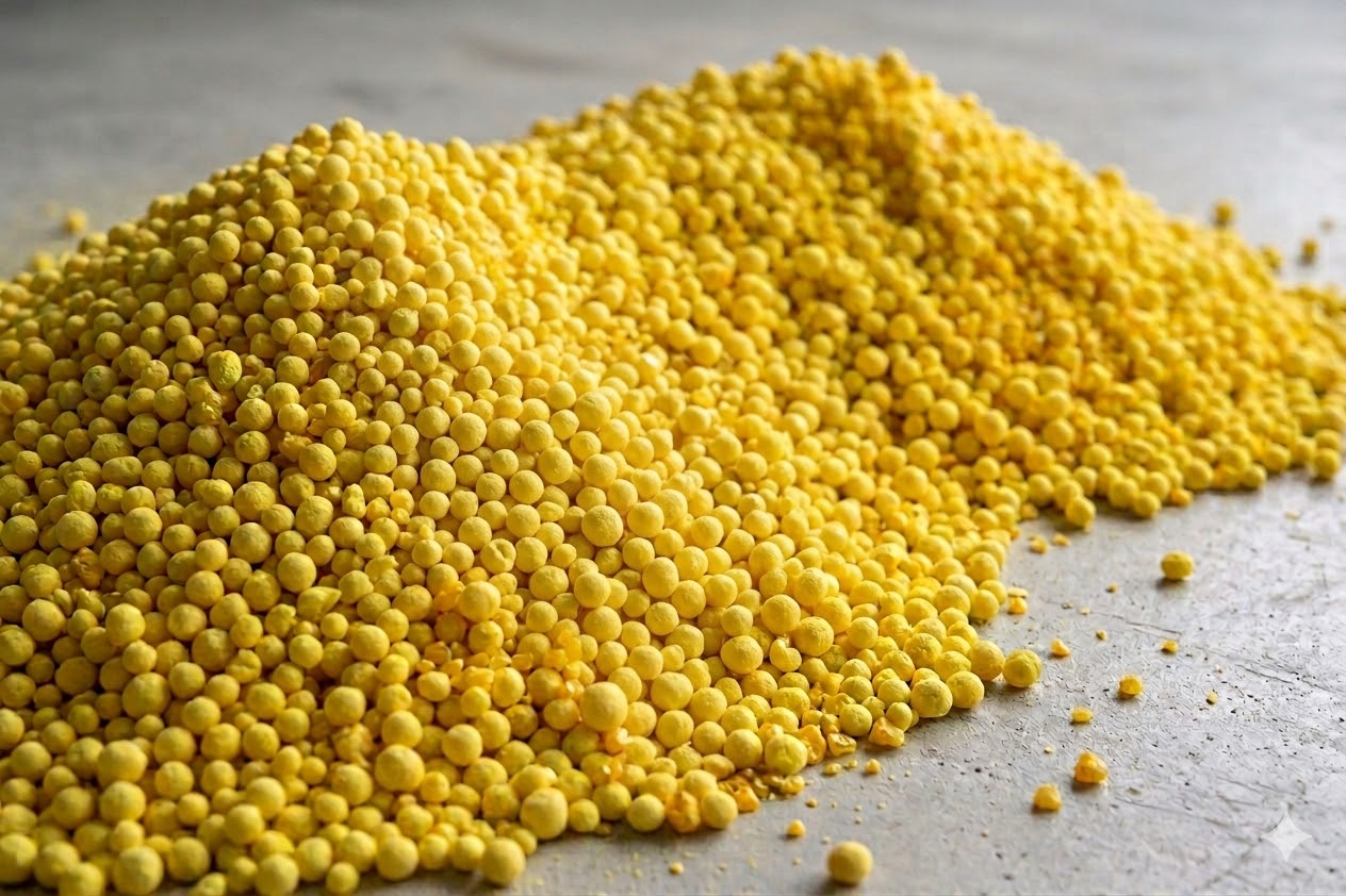 Industrial granular sulfur